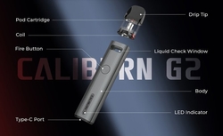 Uwell Caliburn G2 elektronická cigareta 750mAh Matte Gray