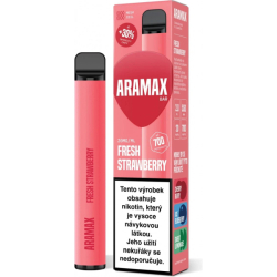 Aramax Bar 700 elektronická cigareta Fresh Strawberry 20mg