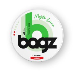 Bagz MOJITO LIME (Mojito a limetka) 8mg - Nikotinové sáčky