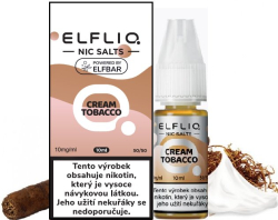 Liquid ELFLIQ Nic SALT Cream Tobacco 10ml