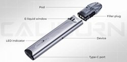 Uwell Caliburn A3S elektronická cigareta 520mAh Lake Green