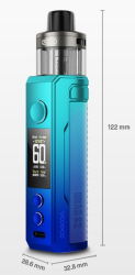 VOOPOO Drag S2 Mod Pod 60W grip 2500mAh Colorful Silver